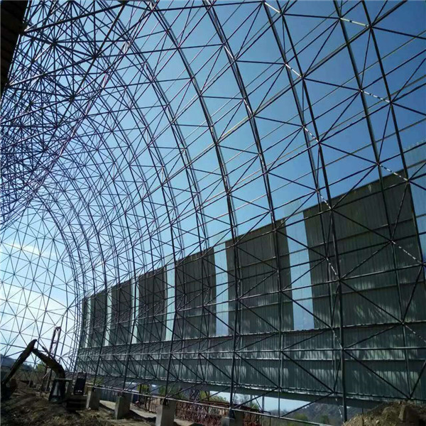 Space frame coal shed 