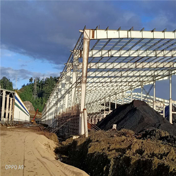 Steel structure raw material shed